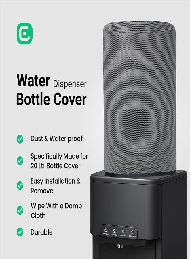 CRASOME Water Dispenser for 20 ltr / Litre Bottle Jar Cover (Grey) - Image 2